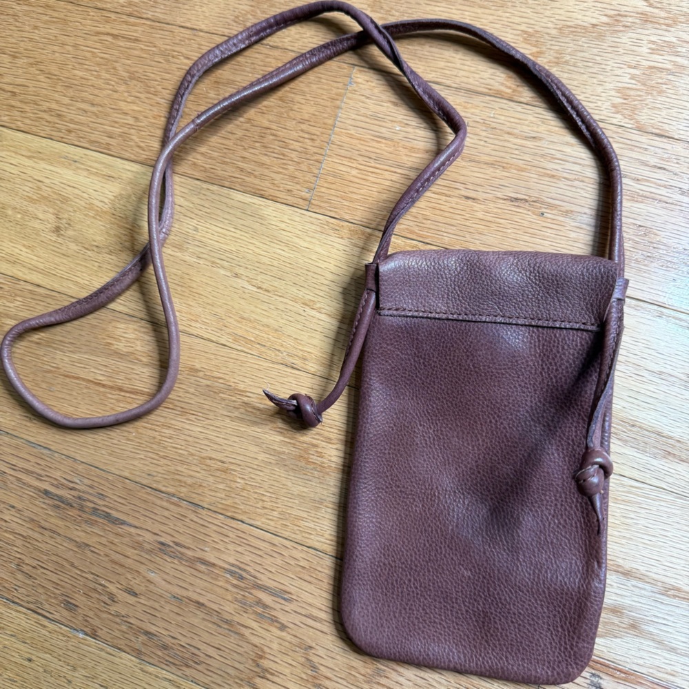 NEW Free People Let’s Dance Phone Crossbody Purse in Brown - Picture 5 of 5